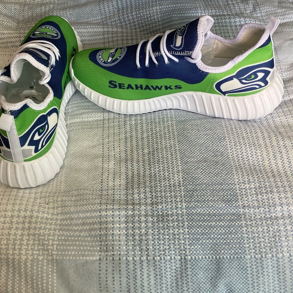 Seahawk tennis shoes. Size 9